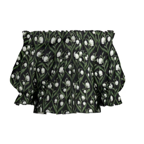 NWT Agua Bendita Urucu Perla Off-Shoulder Top XL - Picture 3 of 4